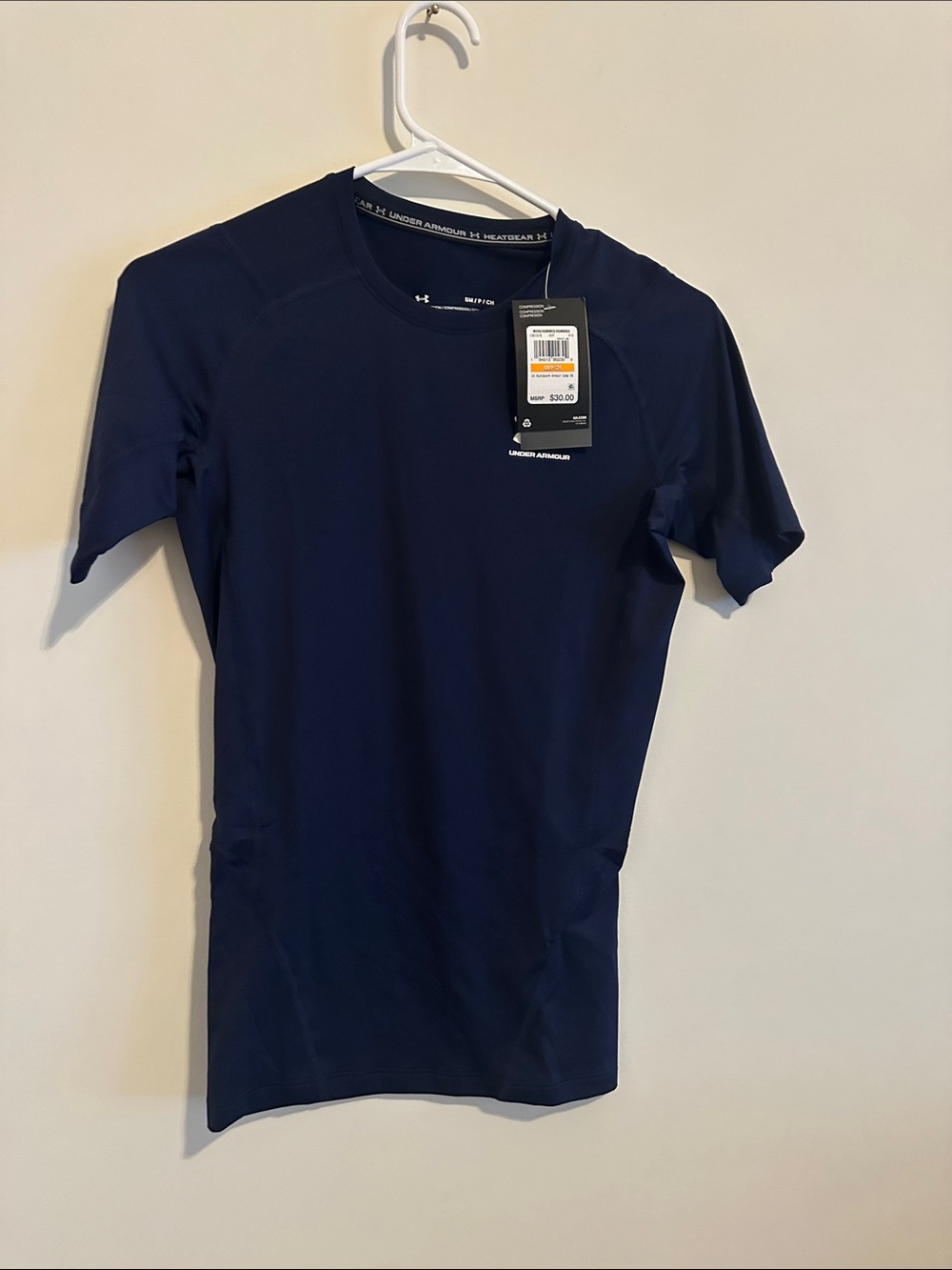 Under Armour Men's Navy Short Sleeve Performance Tee compression tee